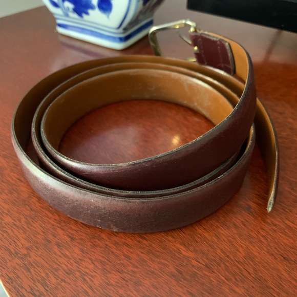 Christian Dior Split Leather Brown Belt - Picture 2 of 12